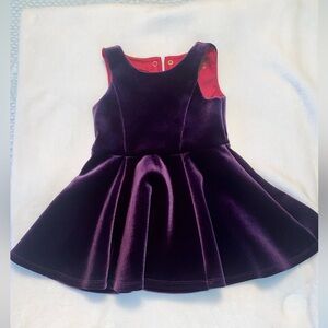 Velvet toddler dress